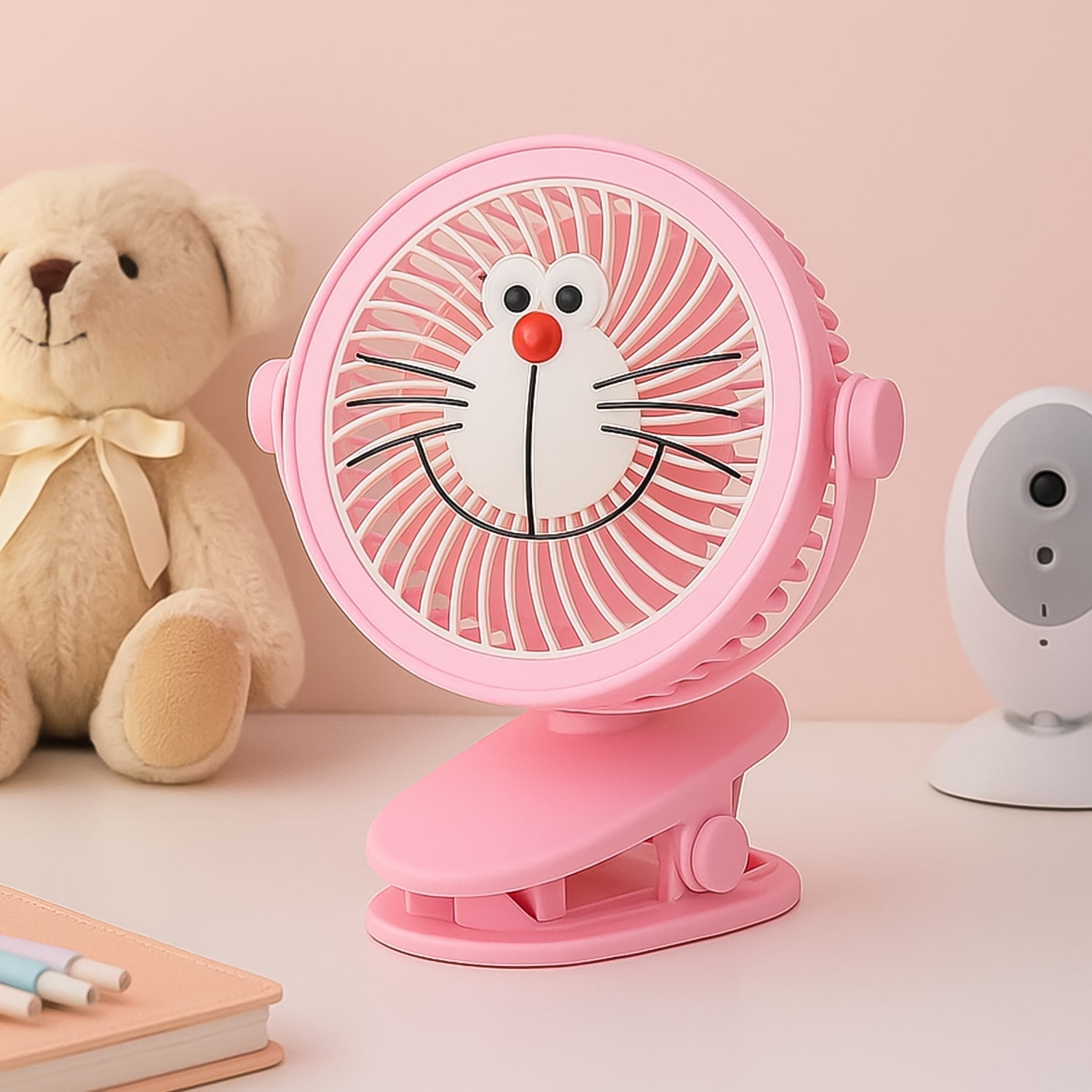 USB Portable Mini Desk Fan with Light – Personal Table Fan for Office, School & Home Use (1 PC) USB Portable Mini Desk Fan with Light – Personal Table Fan for Office, School & Home Use (1 PC)